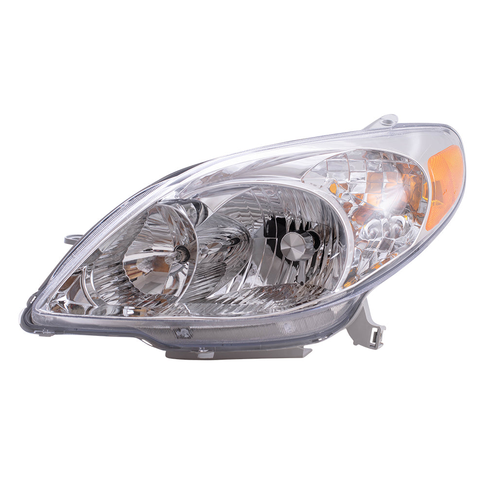 Fits Toyota Matrix 03-08 Drivers Halogen Combination Headlamp Headlight Assembly