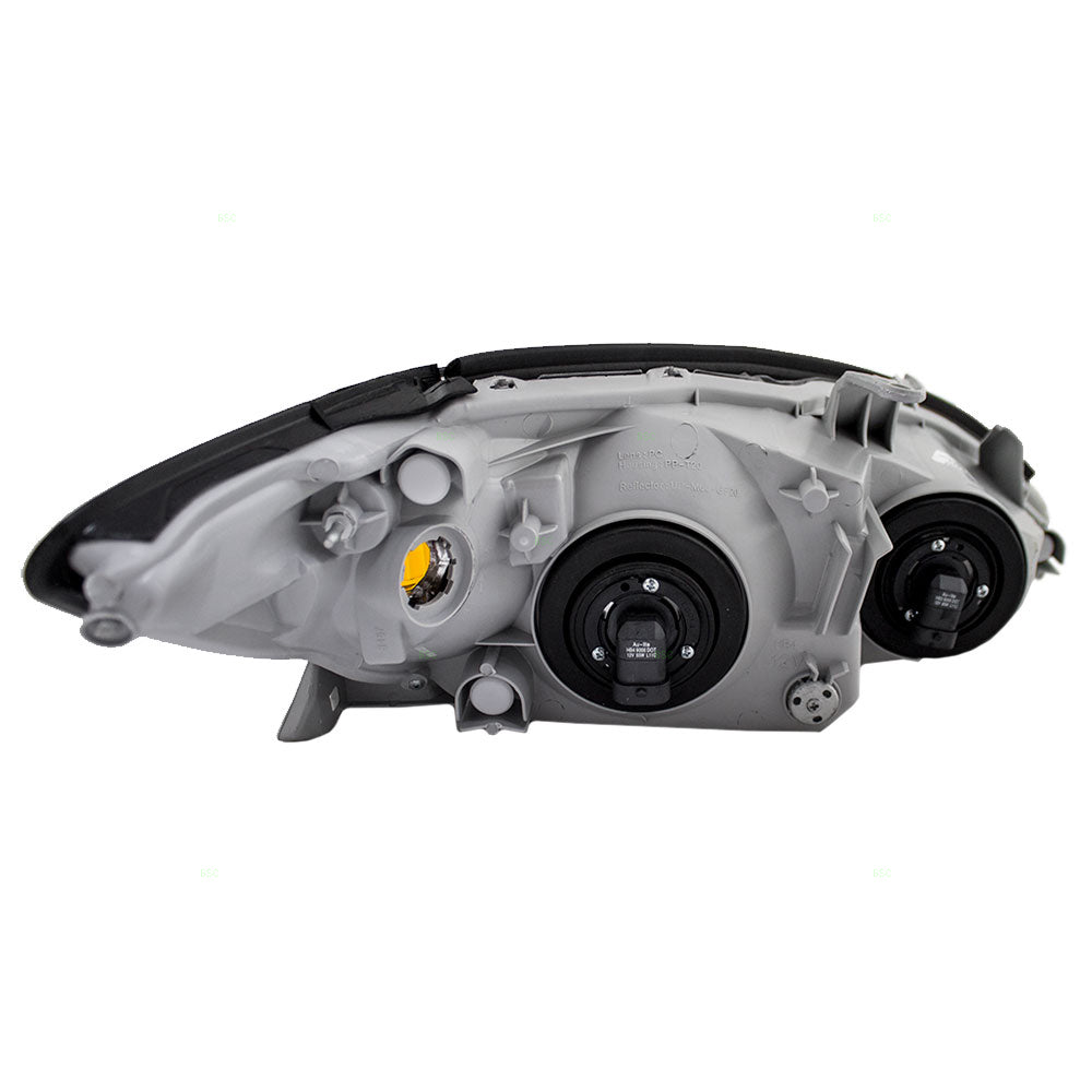 Brock Replacement Drivers Halogen Headlight Headlamp with Black Bezel Compatible with 2002-2004 Camry 81150-AA070
