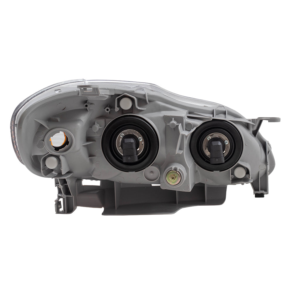 Headlight Assembly fits 05-08 Toyota Corolla Drivers Halogen Lens Chrome Bezel