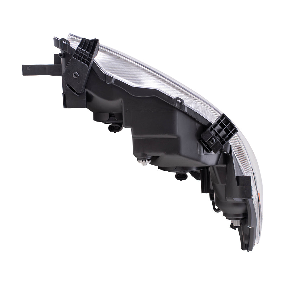 Fits Toyota Corolla USA 09-10 Drivers Headlight Assembly - Lens w/ Black Housing