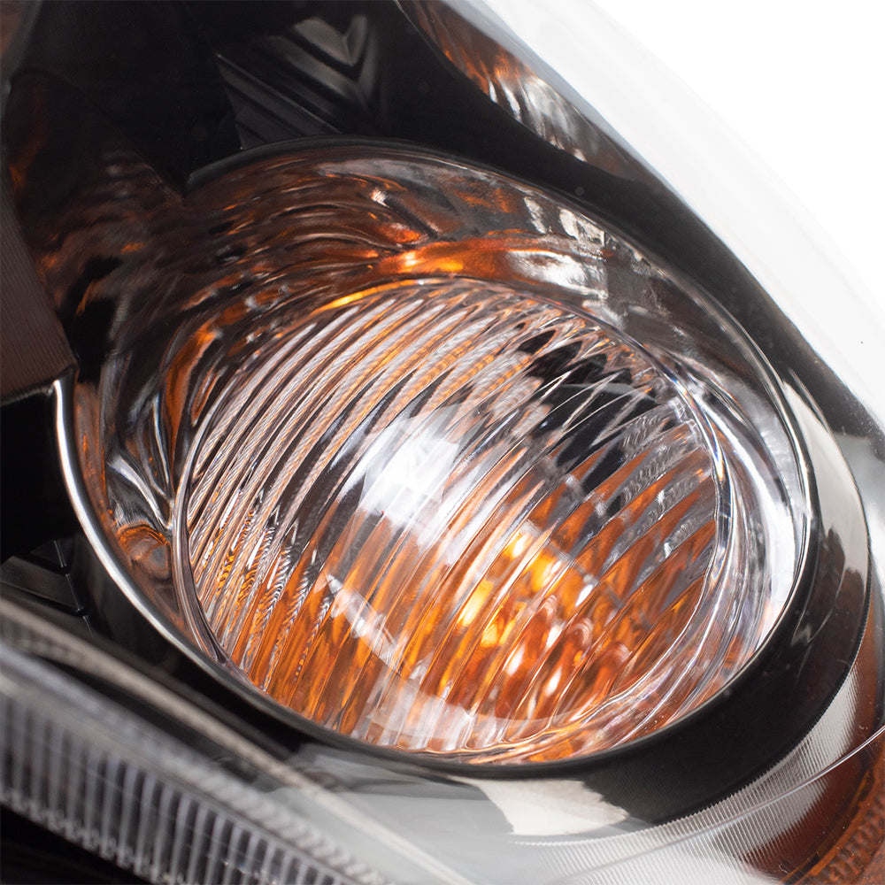 Fits Toyota Corolla USA 09-10 Drivers Headlight Assembly - Lens w/ Black Housing