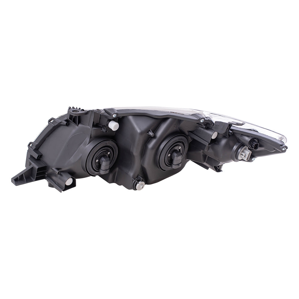Brock Replacement Passengers Headlight Headlamp with Black Housing Compatible with Corolla 81110-02680