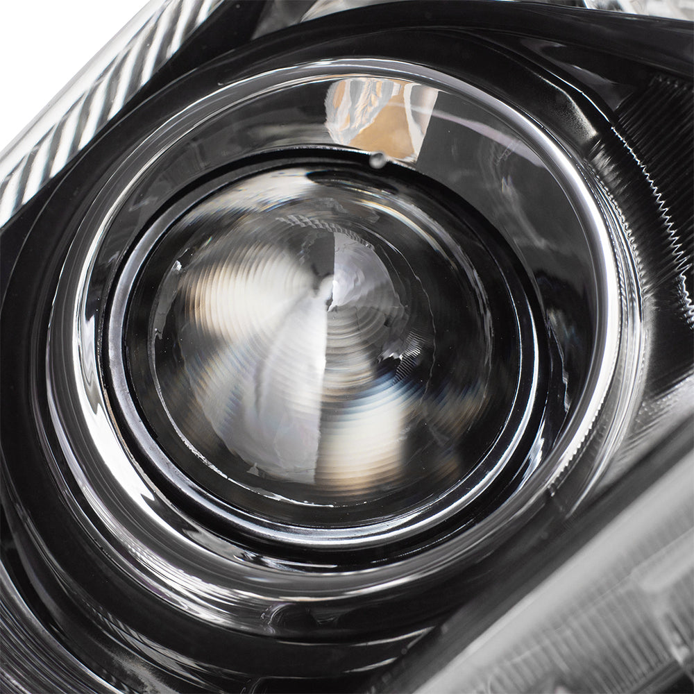 Brock Replacement Driver and Passenger Headlights Headlamps with Smoked Lens Compatible with Camry 81150-06510 81110-06510