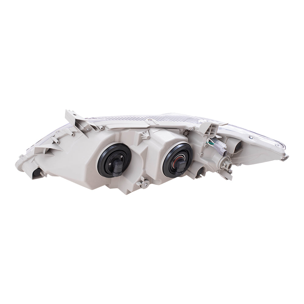 Brock Replacement Driver and Passenger Headlights Headlamps with Smoked Lens Compatible with Camry 81150-06510 81110-06510