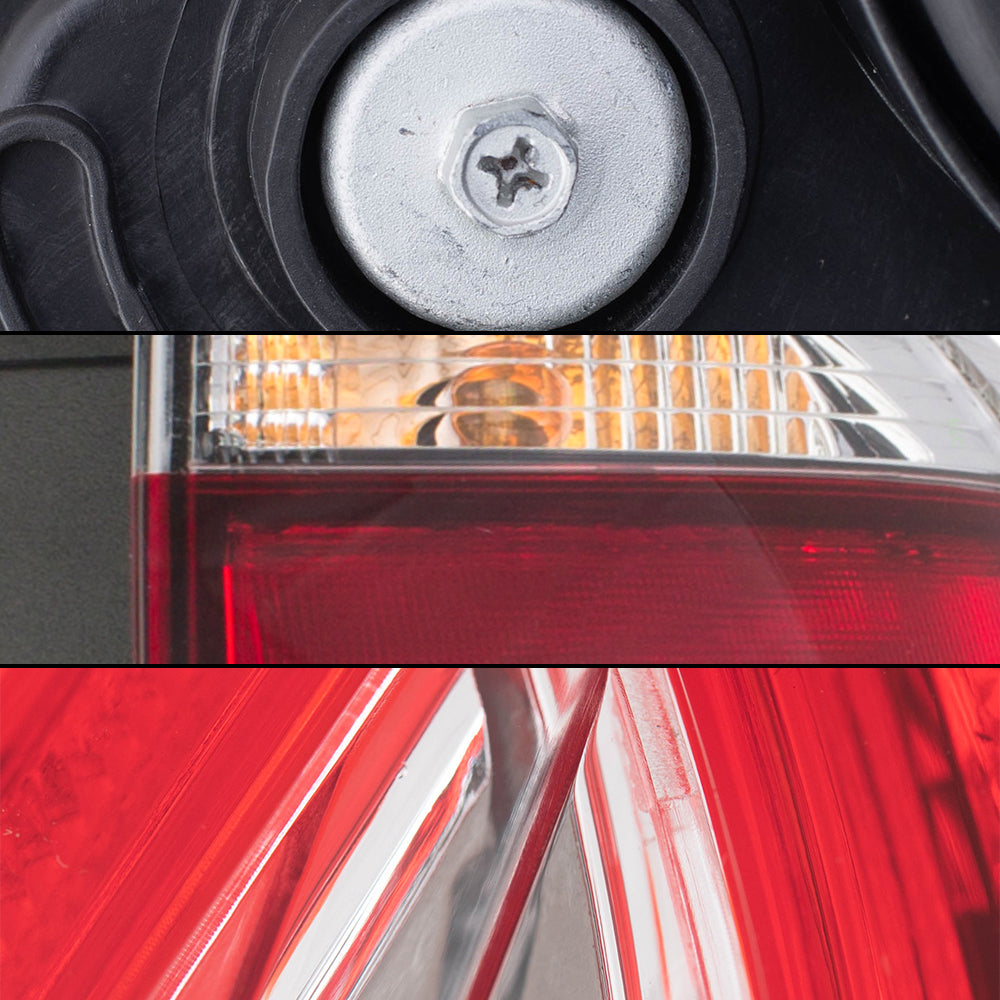 Brock Aftermarket Replacement Part Set of Halogen Combination Headlights w/o LED Daytime Running lights & Tail Lights Quarter & Liftgate Mounted Compatible with 2015-2019 Toyota Sienna EXCEPT SE