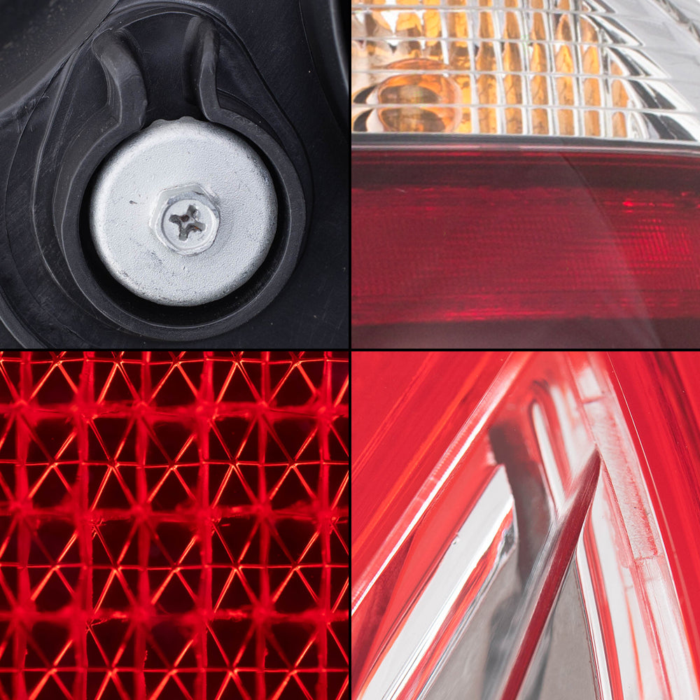 Brock Aftermarket Replacement Part Set of Headlights w/o LED Daytime Running light, Tail Lights Quarter & Liftgate Mounted, & Rear Bumper Reflectors Compatible with 2015-2019 Toyota Sienna EXCEPT SE