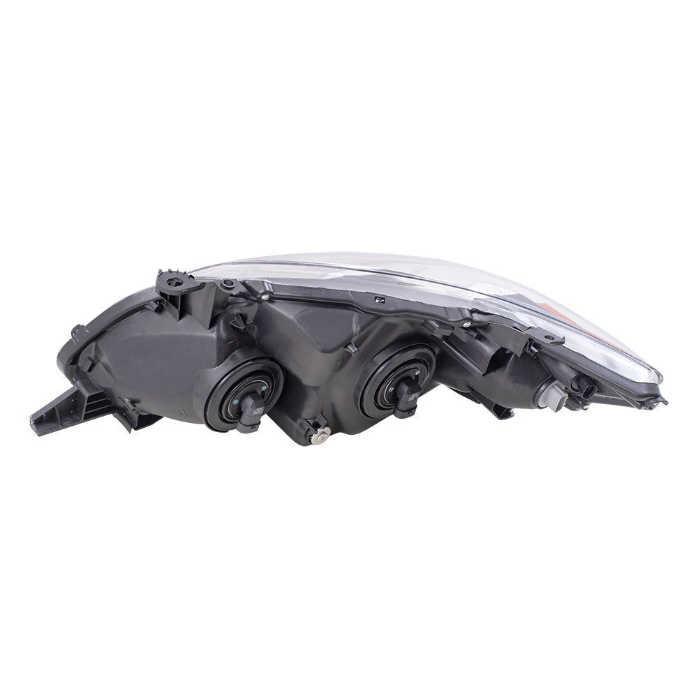 Brock Replacement Driver and Passenger Headlights Headlamps with Black Housing Compatible with Corolla 8115002B60 8111002B60