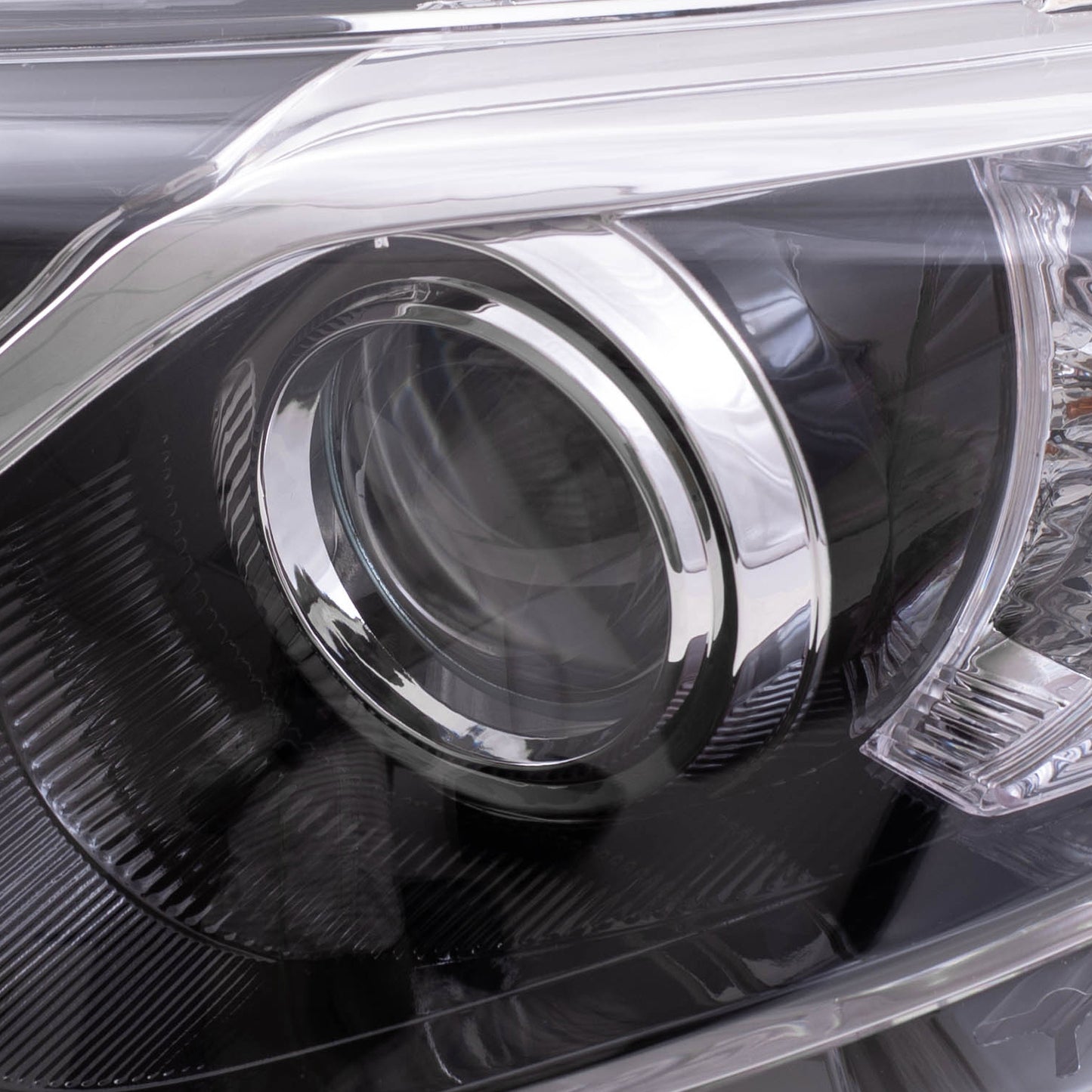 Fits 12-14 Toyota Camry Drivers Halogen Headlight Lens Assembly - Black Bezel