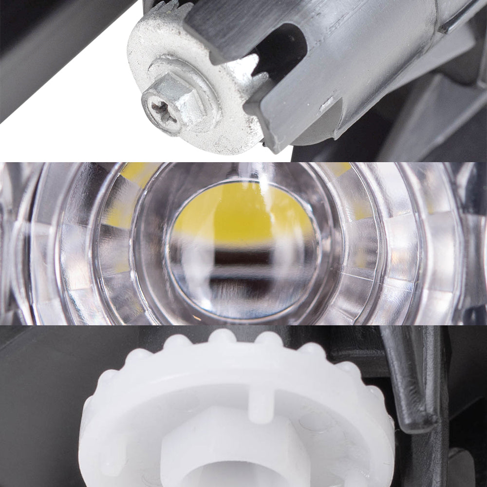 Brock Replacement Driver and Passenger Side Headlights, Turn Signal Lights and Fog Lights 6 Piece Set Compatible with 2012-2014 Prius Built through 10/31/13 ONLY
