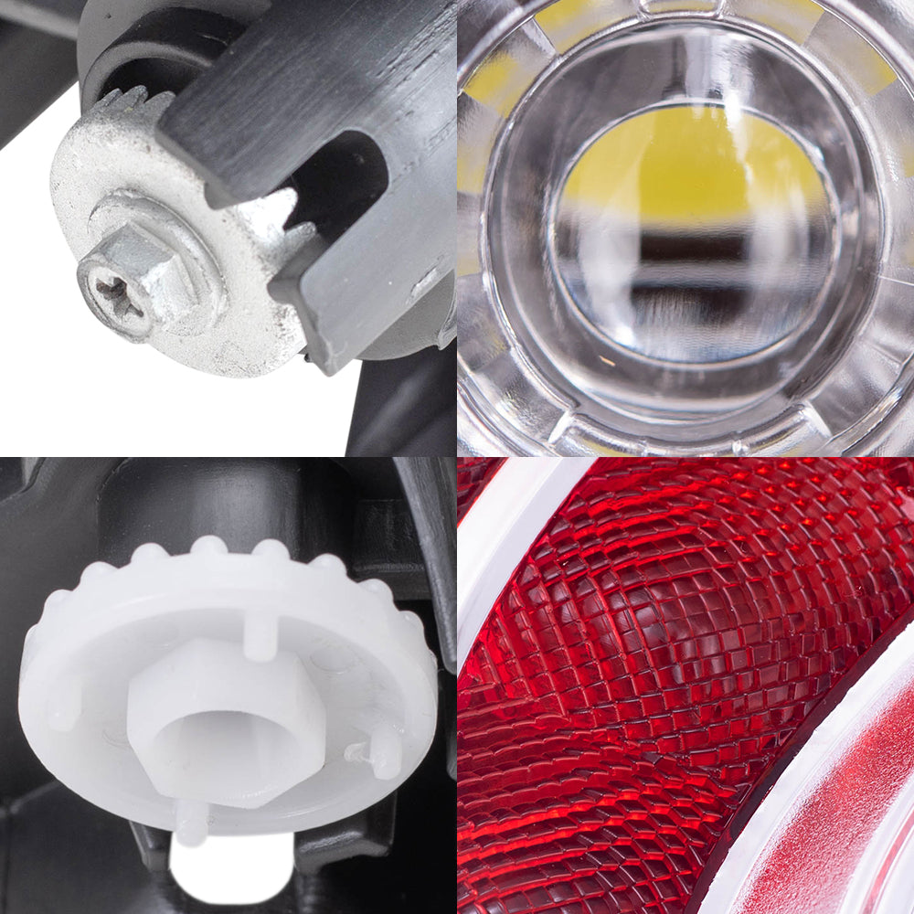Brock Replacement Driver and Passenger Side Headlights, Turn Signal Lights, Fog Lights and Tail Lights 8 Piece Set Compatible with 2012-2014 Prius Built through 10/31/13 ONLY