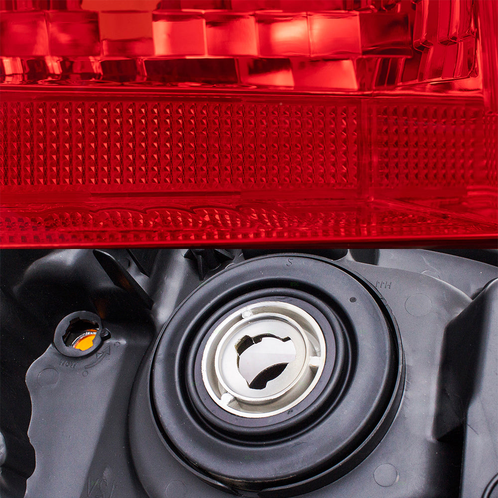 Brock Replacement Halogen Combination Headlight W/ Black Bezel and Tail Light W/ Smoked Bezel 4 Piece Set Compatible with 10-13 4Runner