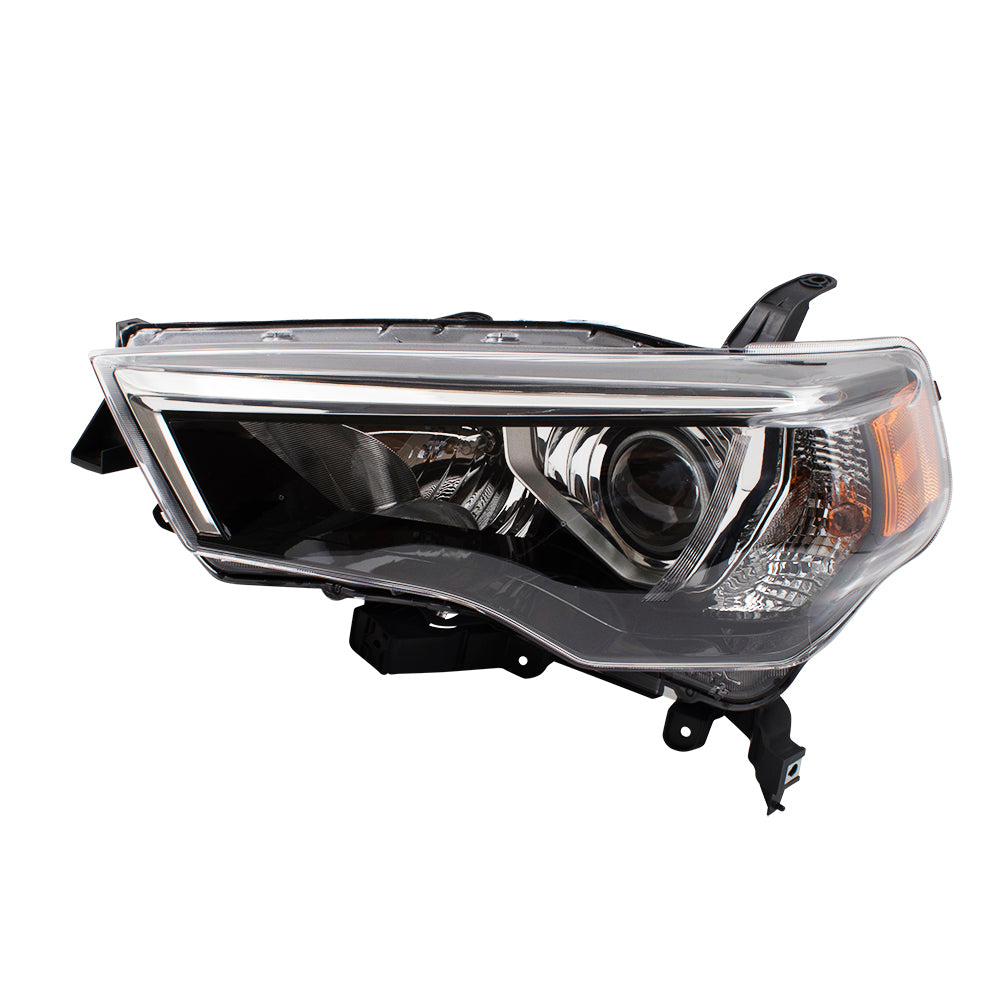 Brock Aftermarket Replacement Driver Left Halogen Combination Headlight Unit Compatible With 2014-2020 Toyota 4Runner