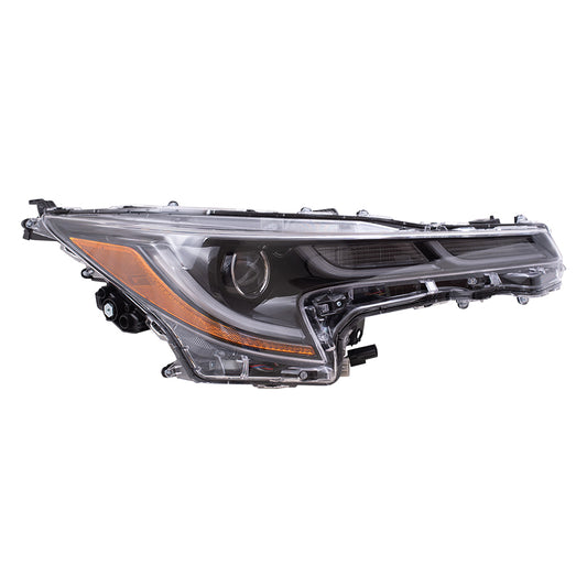 Brock Aftermarket Replacement Part Passenger Side LED Combination Headlight Assemblies Compatible with 2020-2021 Toyota Corolla SE Japan Built ONLY