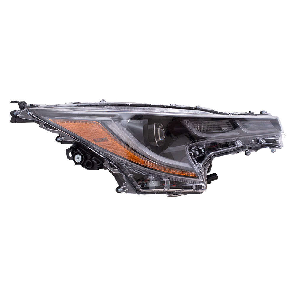 Brock Aftermarket Replacement Part Passenger Side LED Combination Headlight Assemblies Compatible with 2020-2021 Toyota Corolla SE Japan Built ONLY