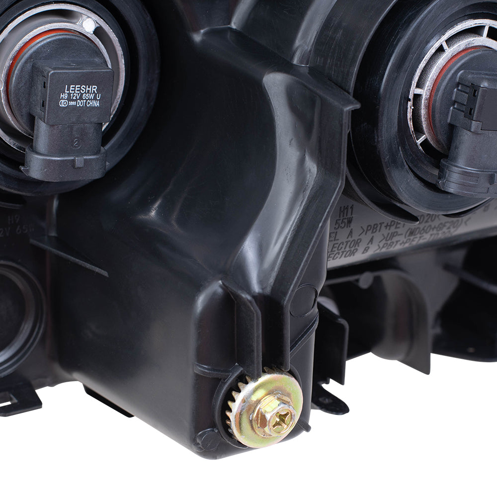 Brock Aftermarket Replacement Driver Left Passenger Right Halogen Combination Headlight Assembly Without LED Daytime Running Light Set Compatible With 2019-2021 Toyota Tacoma Without Fog Lights