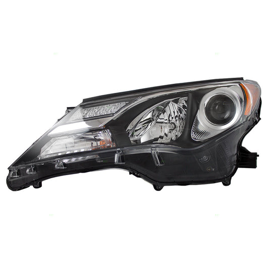 Brock Replacement Drivers Combination Halogen Headlight Headlamp Assembly Compatible with 13-15 RAV4 81150-0R042