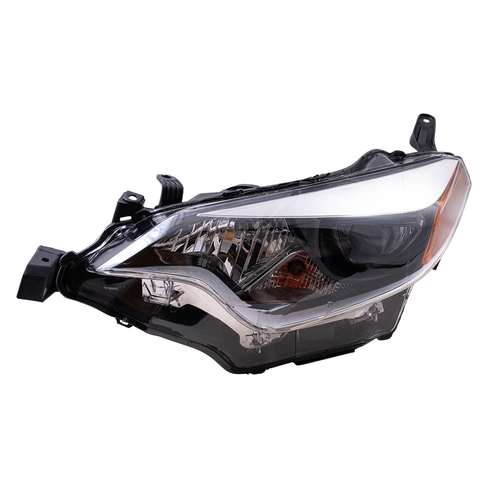Brock Replacement Drivers Headlight Headlamp Lens Compatible with Corolla 81150-02E60