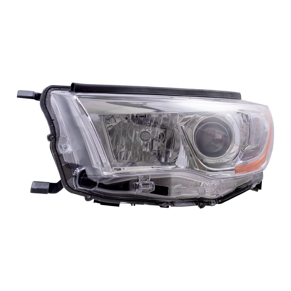 Brock Replacement Drivers Headlight Headlamp Lens Compatible with Highlander & Hybrid 81150-0E180 114-60269AL