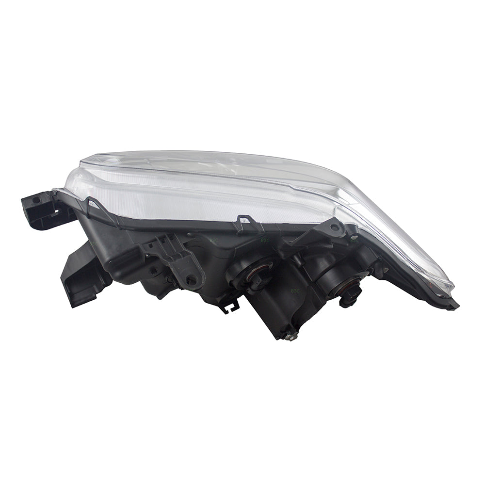 Brock Aftermarket Replacement Passenger Right Halogen Combination Headlight Assembly Without LED Daytime Running Light Compatible With 2016-2018 Toyota Tacoma Without Fog Lights