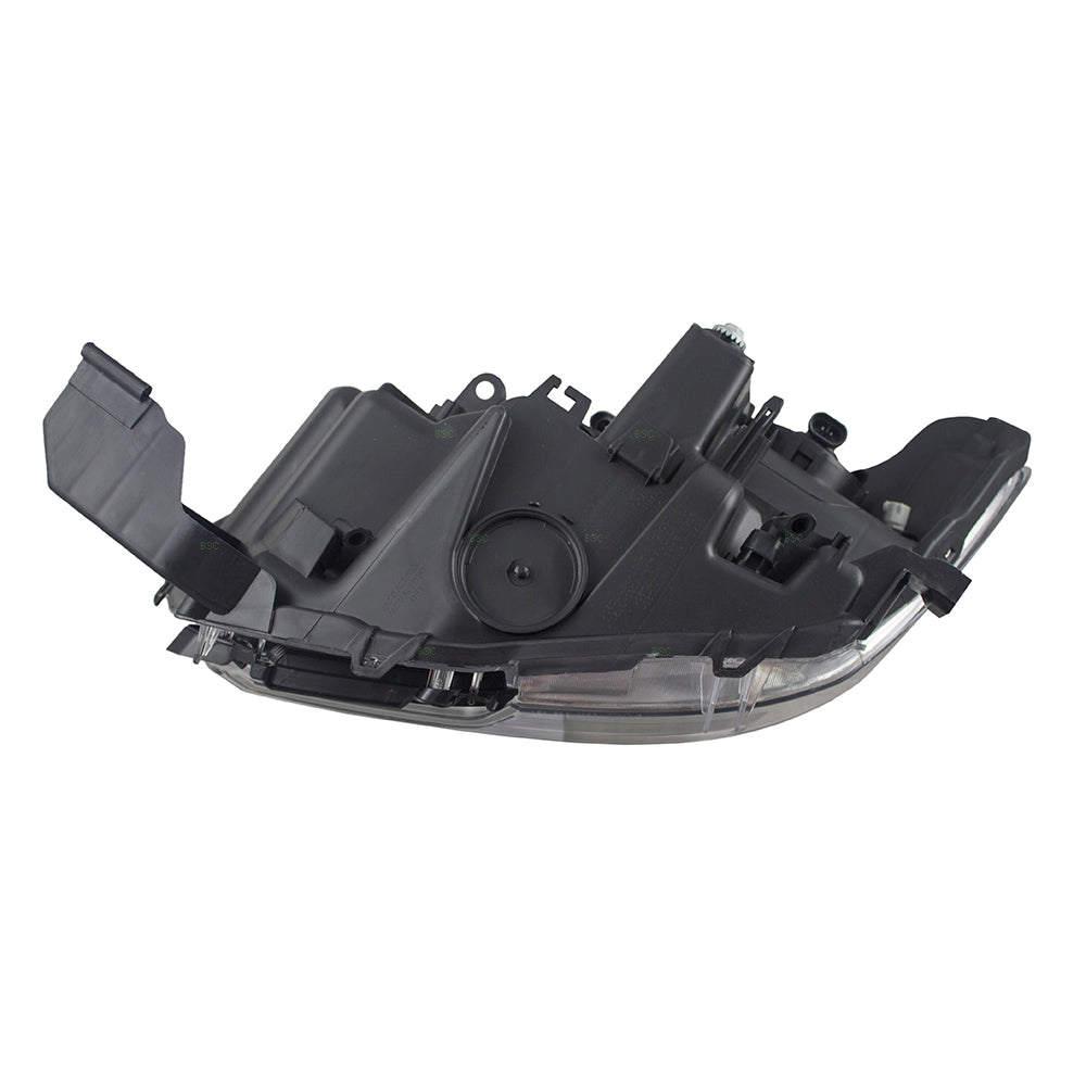 Brock Aftermarket Replacement Passenger Right Halogen Combination Headlight Assembly Without LED Daytime Running Light Compatible With 2016-2018 Toyota Tacoma Without Fog Lights