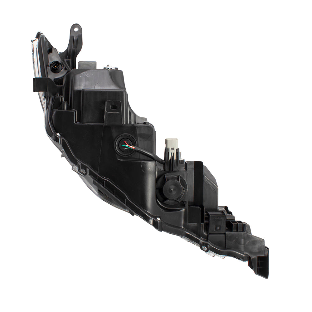 Brock Replacement Drivers Headlight Headlamp w/ Bumper Mounted LED Daytime Running Light Compatible with 17-19 Corolla