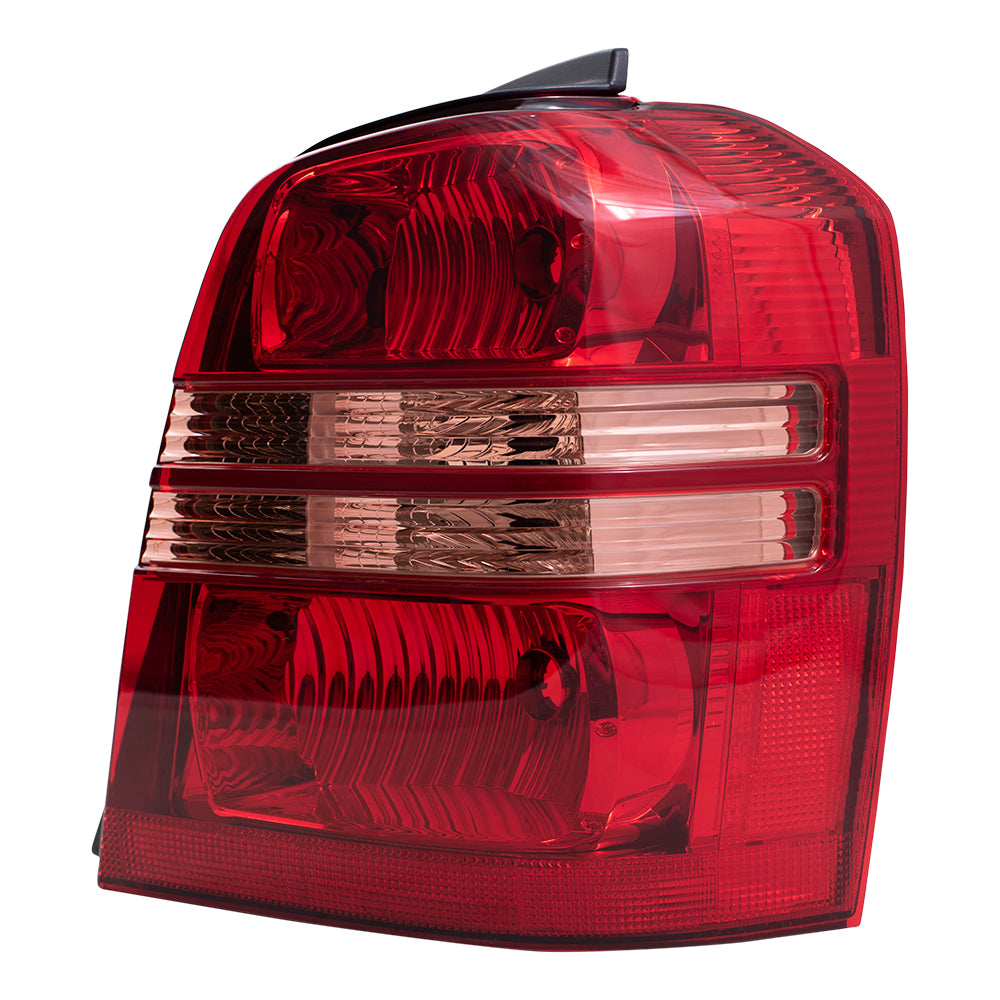 Brock Replacement Driver and Passenger Taillights Tail Lamps Compatible with 01-03 SUV 81561-48050 81551-48050