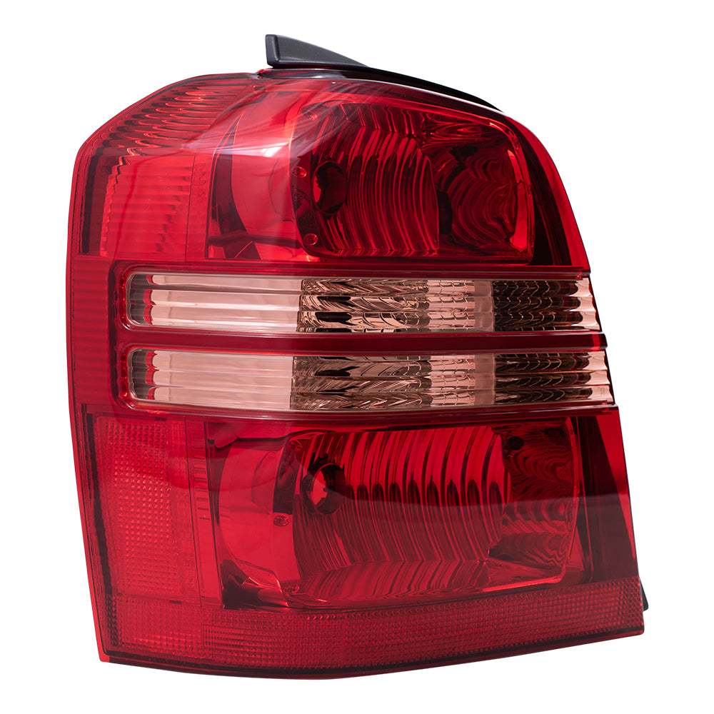 Brock Replacement Drivers Taillight Tail Lamp Compatible with 01-03 Highlander 81561-48050