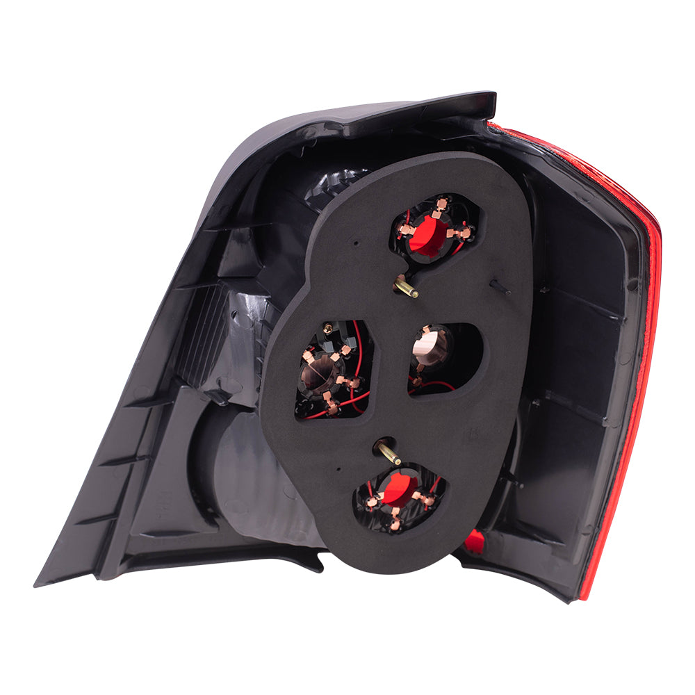 Brock Replacement Drivers Taillight Tail Lamp Compatible with 01-03 Highlander 81561-48050