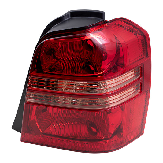 Brock Replacement Passengers Taillight Tail Lamp Compatible with 01-03 Highlander 81551-48050