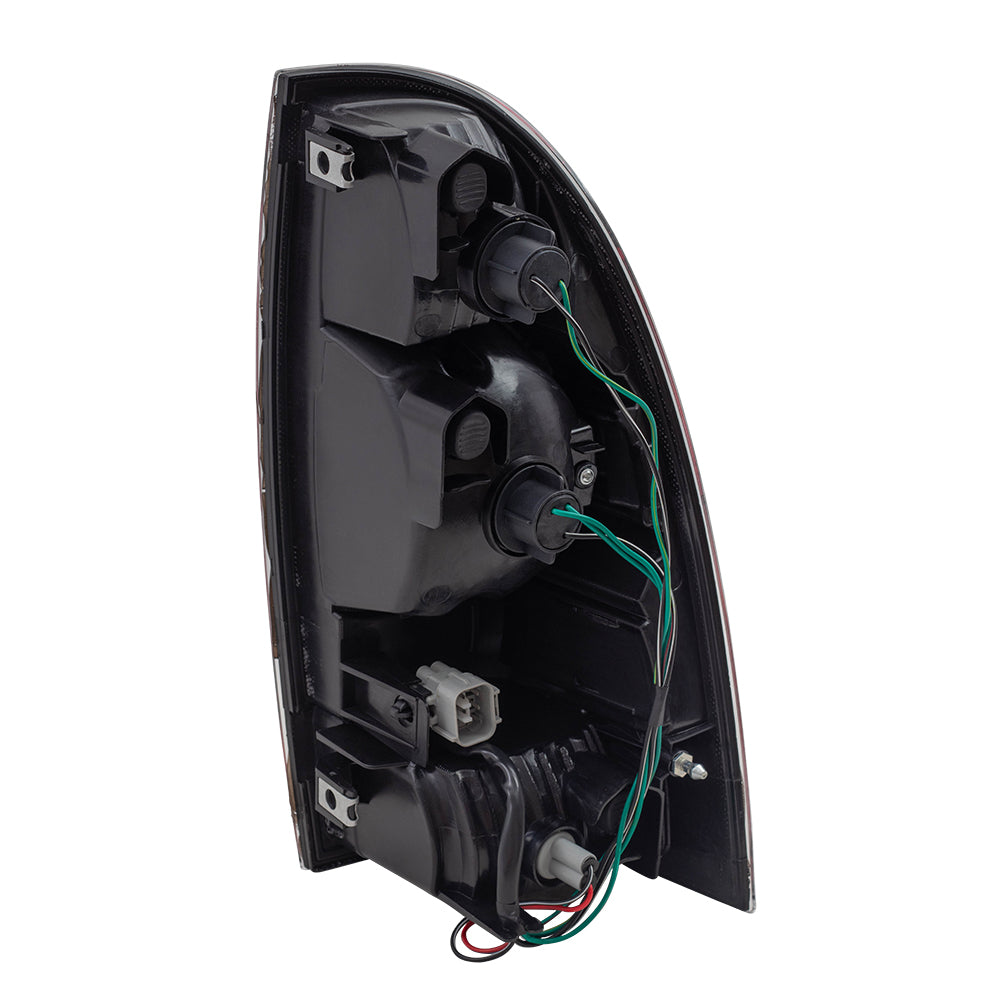Brock Replacement Drivers Tail Light with LED Center Lens Compatible with 2005-2015 Tacoma Pickup Truck 8156004160
