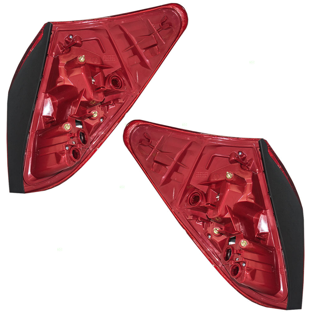 Brock Replacement Driver and Passenger Taillights Tail Lamps Compatible with 06-08 SUV 81561-42100 81551-42100