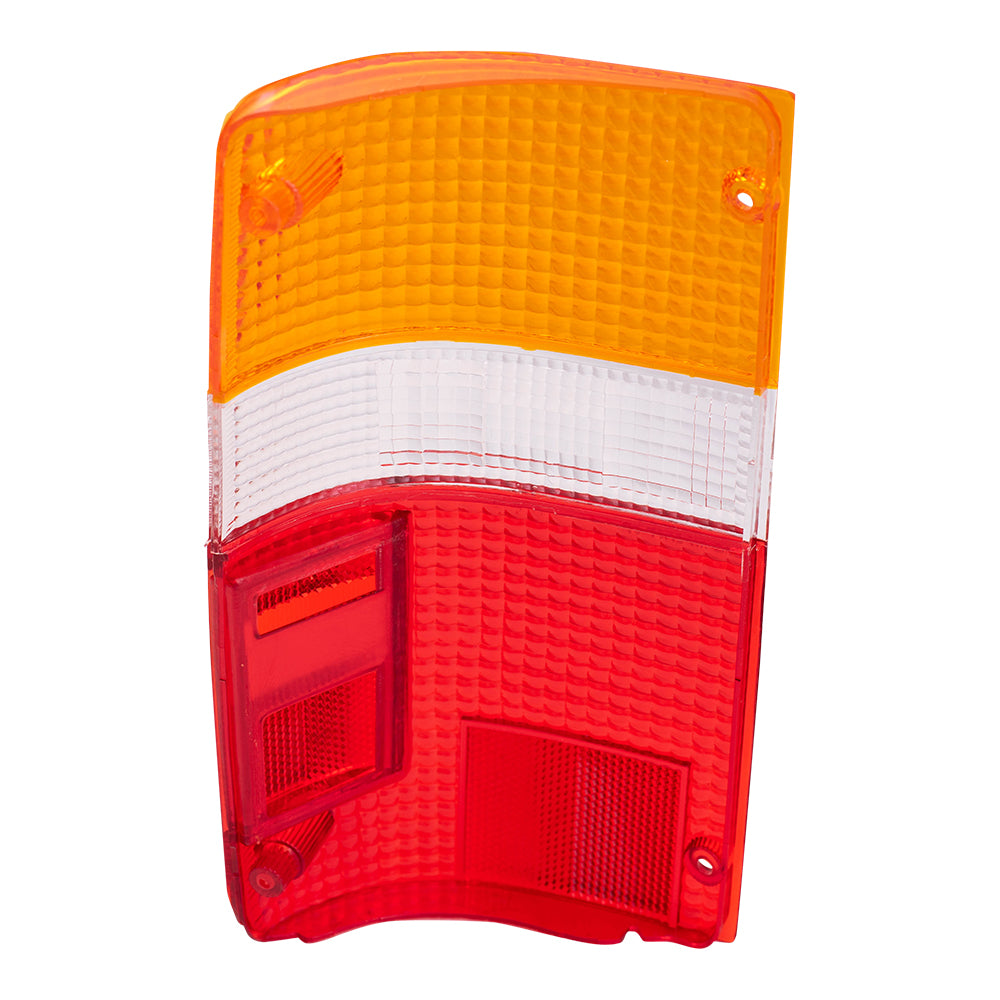 Brock Replacement Passengers Taillight Tail Lamp Lens Compatible with 89-95 Pickup Truck 8156189166
