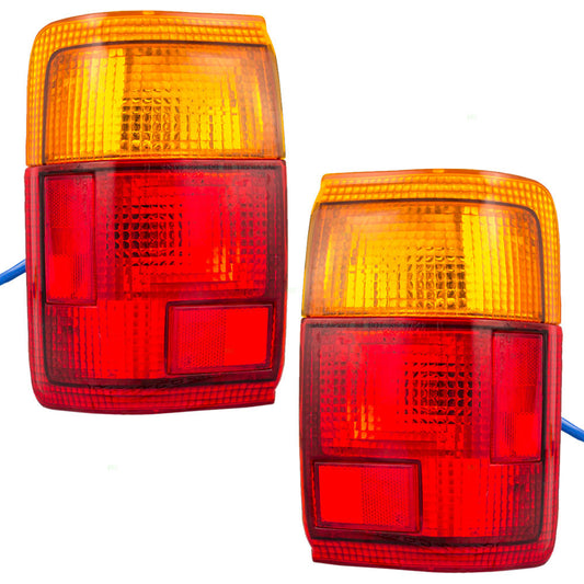Brock Replacement Driver and Passenger Taillights Tail Lamps Compatible with 93-95 SUV 81560-35190 81550-35190