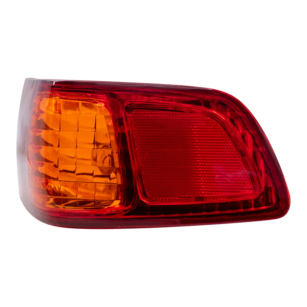 Brock Replacement Driver and Passenger Taillights Quarter Panel Mounted Tail Lamps Compatible with 00-01 Camry 81560AA030 81550AA030