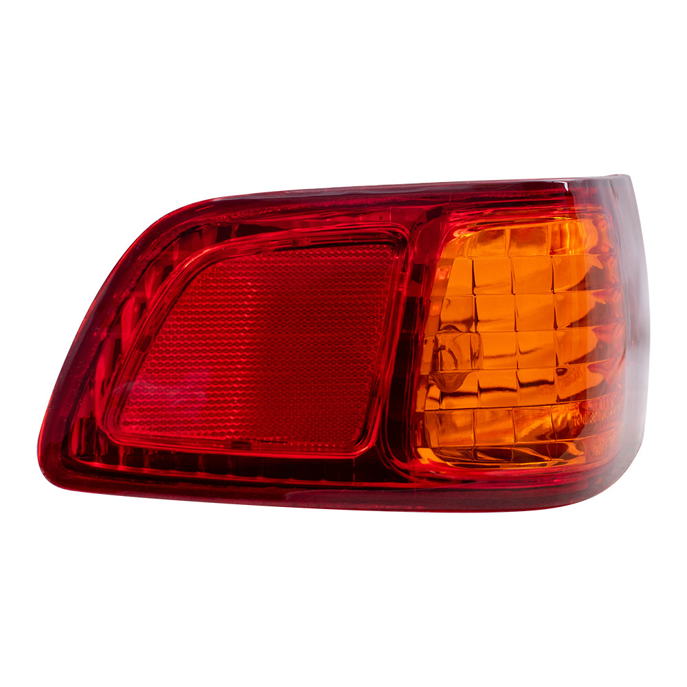 Brock Replacement Drivers Taillight Quarter Panel Mounted Tail Lamp Compatible with 00-01 Camry 81560AA030