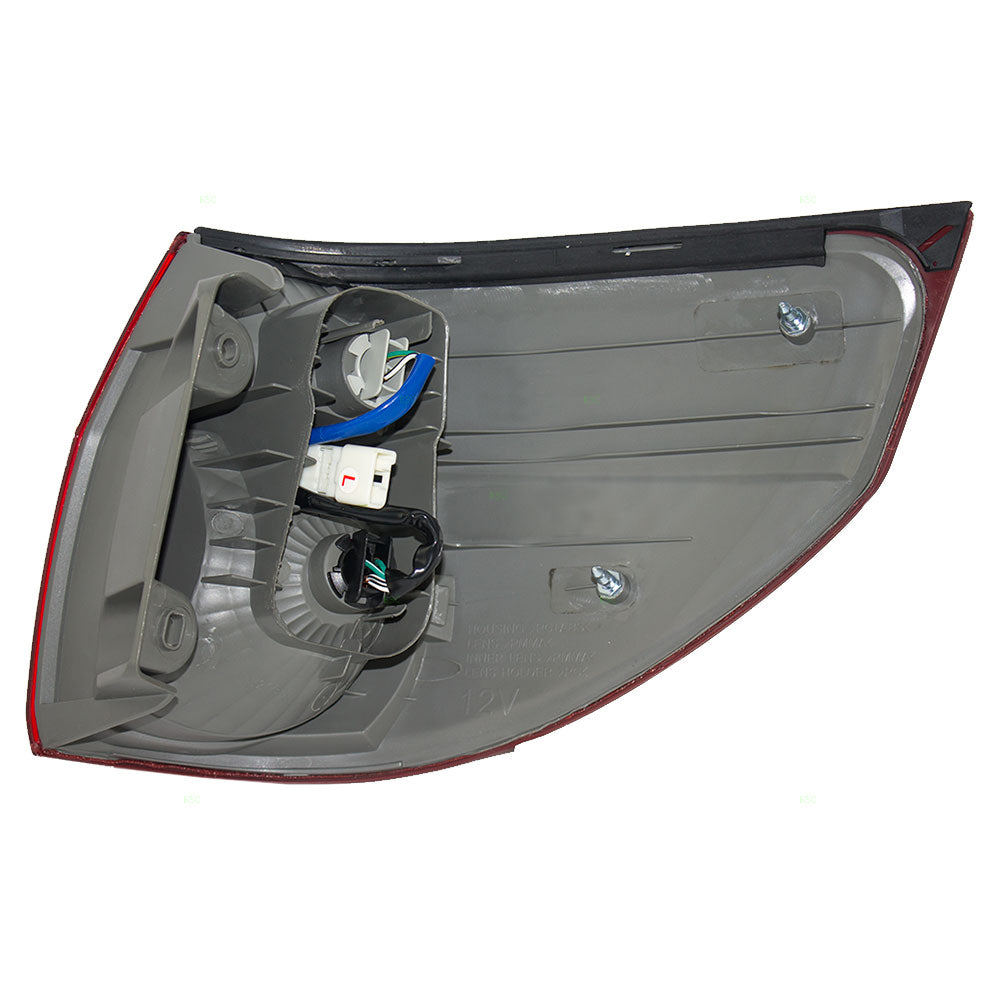 Brock Replacement Drivers Taillight Quarter Panel Mounted Tail Lamp Compatible with 06-10 Van 81560AE020