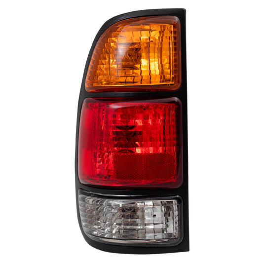 Fits Toyota Tundra Truck 00-06 Drivers Taillight - with Amber-Red-Clear Lens