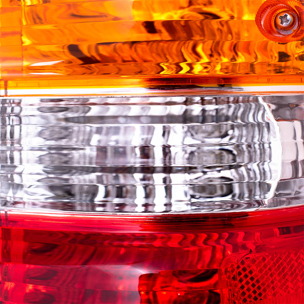 Brock Replacement Passengers Taillight Tail Lamp Lens Compatible with 01-04 Pickup Truck 8155004060