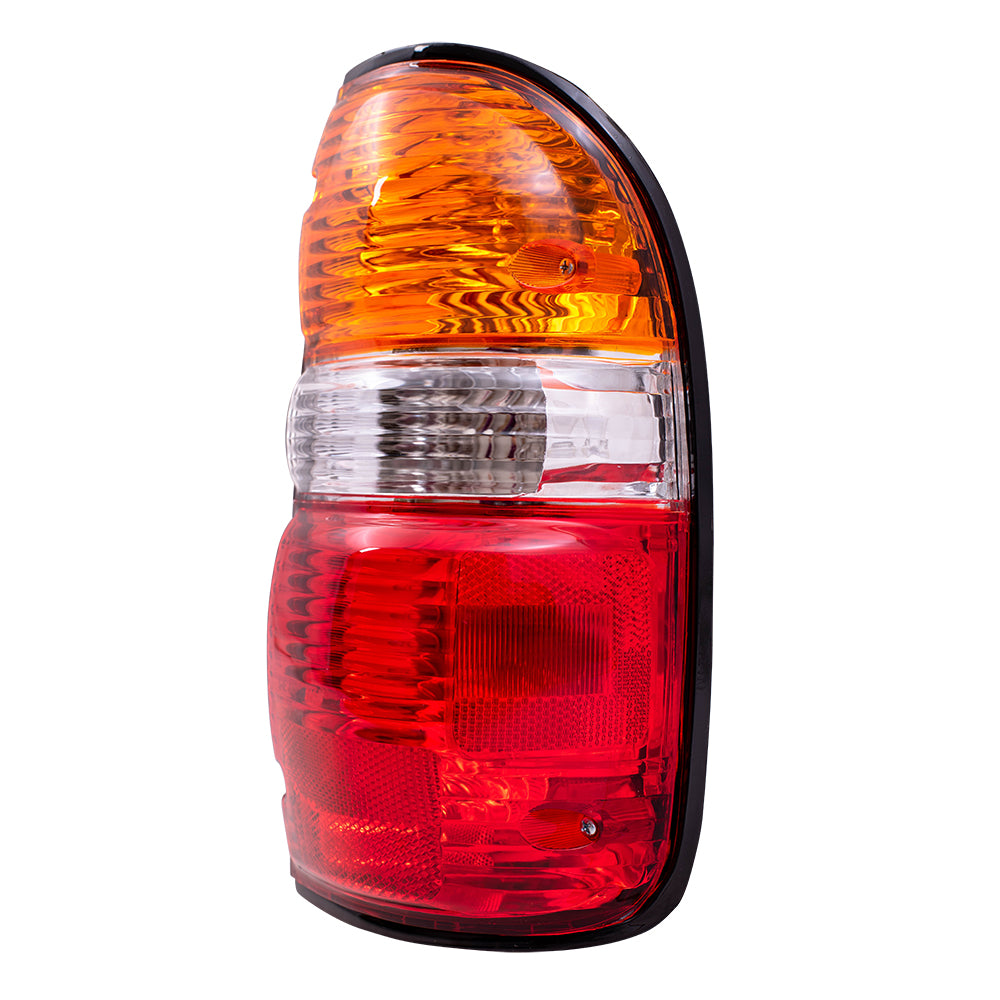 Brock Replacement Passengers Taillight Tail Lamp Lens Compatible with 01-04 Pickup Truck 8155004060
