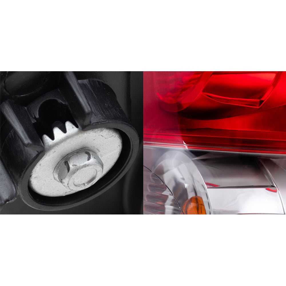 Brock Replacement Headlights with Tail Lights without Level Adjuster Compatible with 2007 2008 2009 Tundra