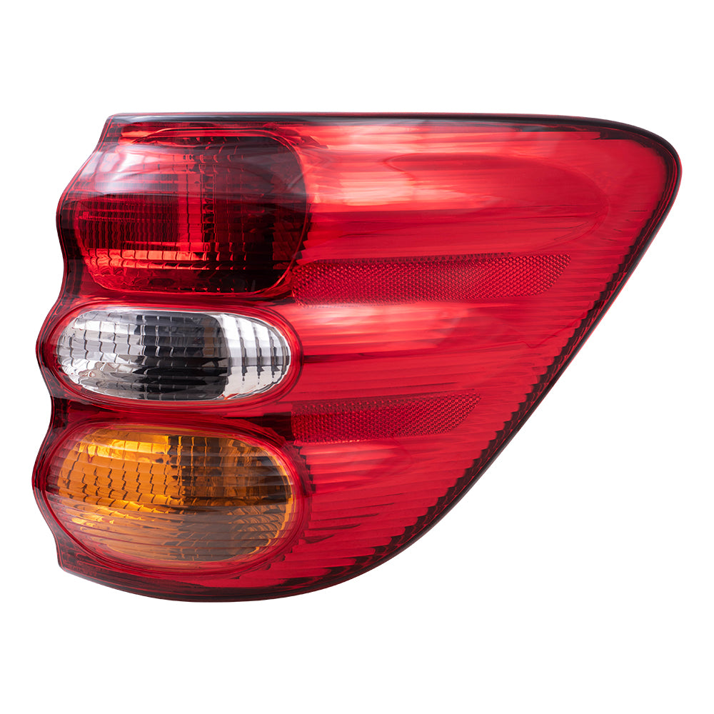 Brock Replacement Driver Side Quarter Mounted Tail Light Assembly Compatible with 01-04 Sequoia