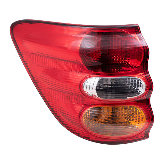 Brock Replacement Passenger Side Quarter Mounted Tail Light Assembly Compatible with 01-04 Sequoia