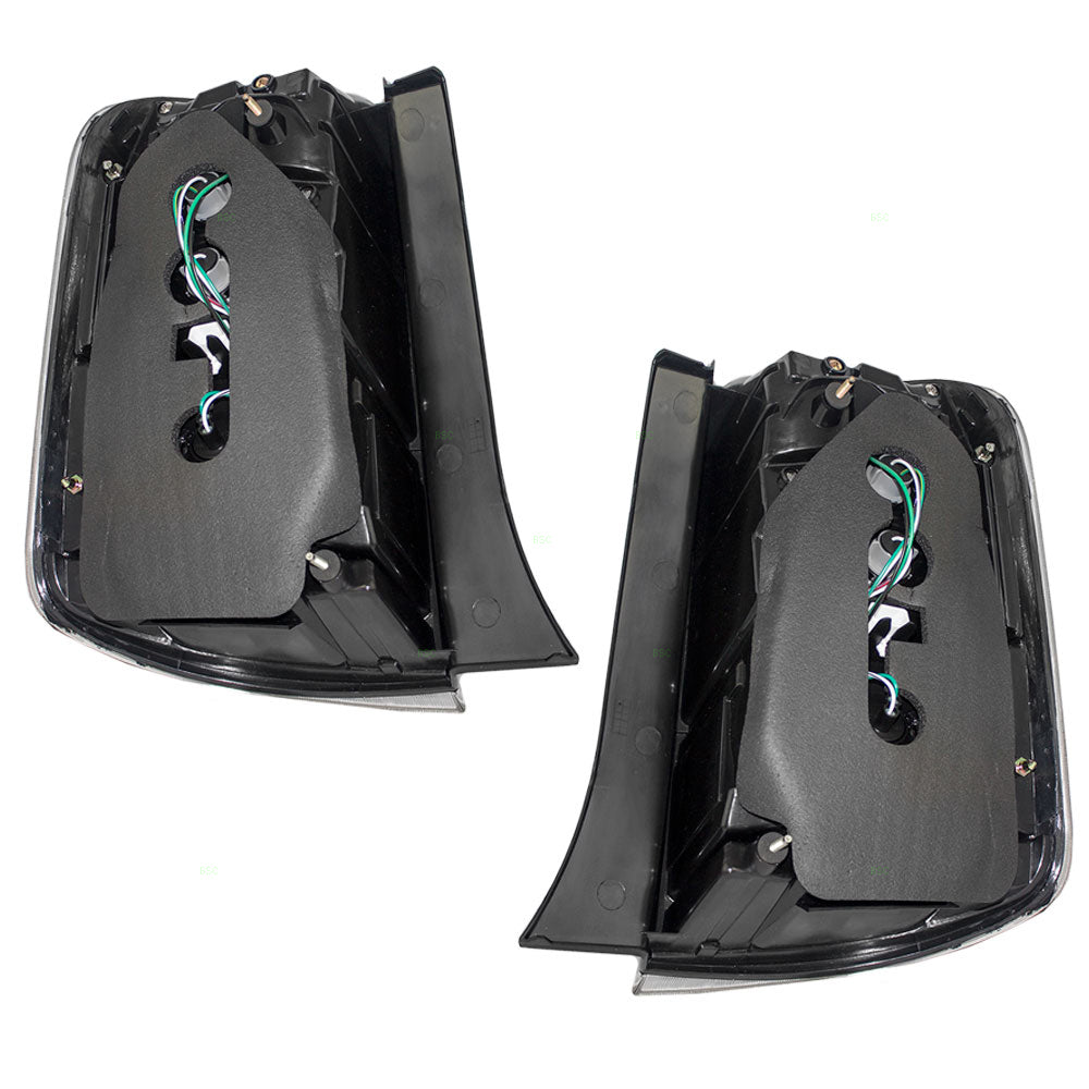 Brock Replacement Driver and Passenger Taillights Tail Lamps Compatible with 04-05 Prius 8156147071 8155147071