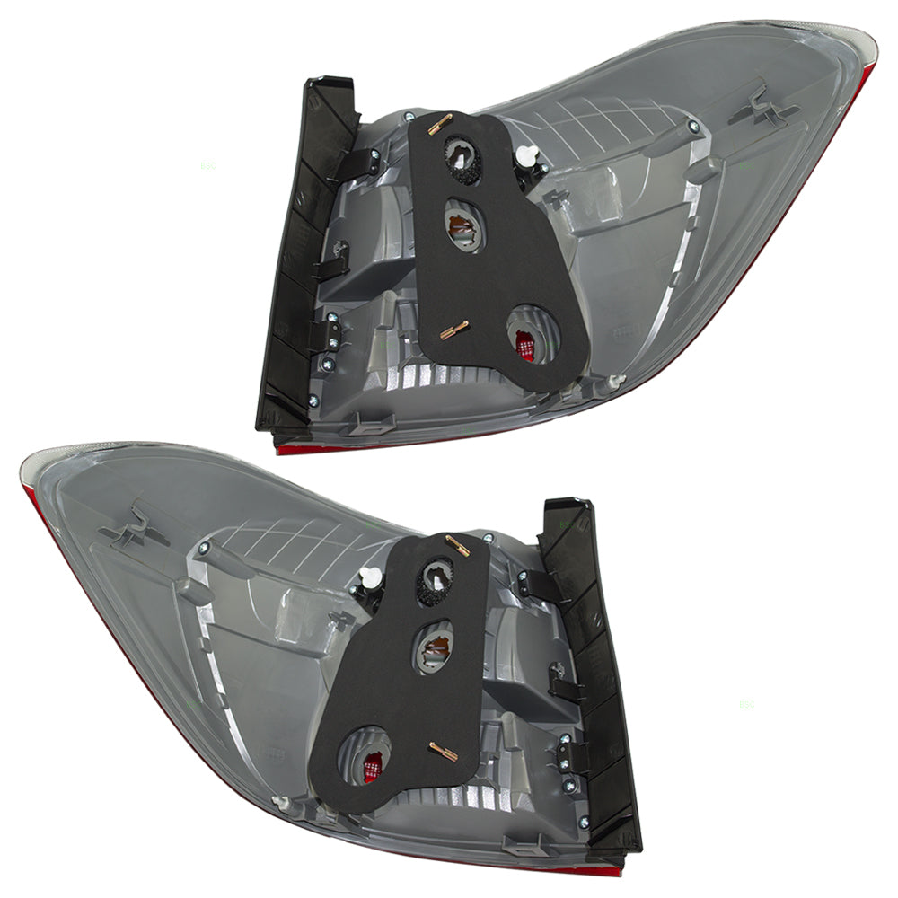 Brock Replacement Driver and Passenger Taillights Tail Lamp Compatible with 08-10 SUV 8156148160 8155148160