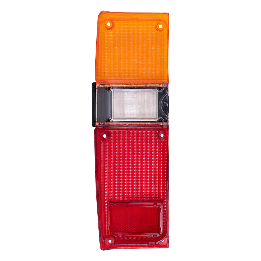Brock Replacement Driver and Passenger Taillights Tail Lamp Lenses Compatible with 79-83 Pickup Truck 8156189121 8155189121