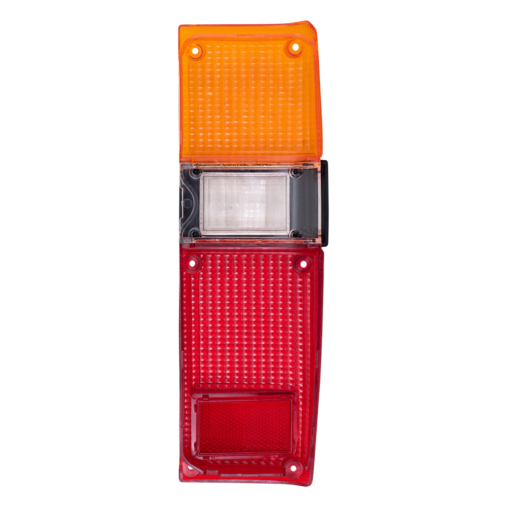Brock Replacement Drivers Taillight Tail Lamp Lens Compatible with 79-83 Pickup Truck 8156189121