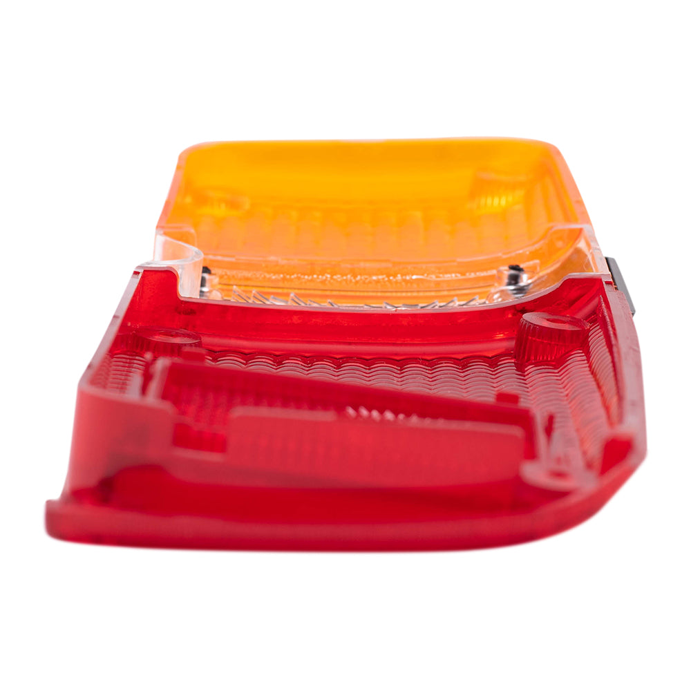Brock Replacement Drivers Taillight Tail Lamp Lens Compatible with 79-83 Pickup Truck 8156189121