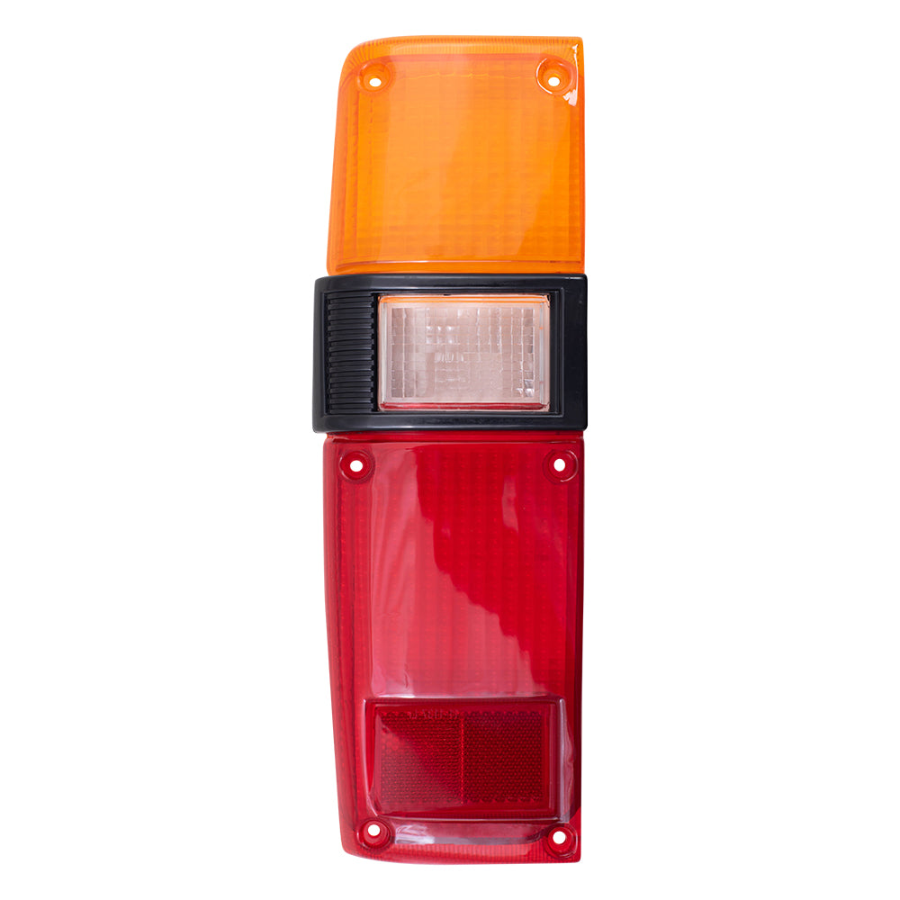 Brock Replacement Drivers Taillight Tail Lamp Lens Compatible with 79-83 Pickup Truck 8156189121