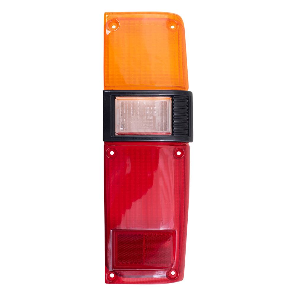 Brock Replacement Driver and Passenger Taillights Tail Lamp Lenses Compatible with 79-83 Pickup Truck 8156189121 8155189121