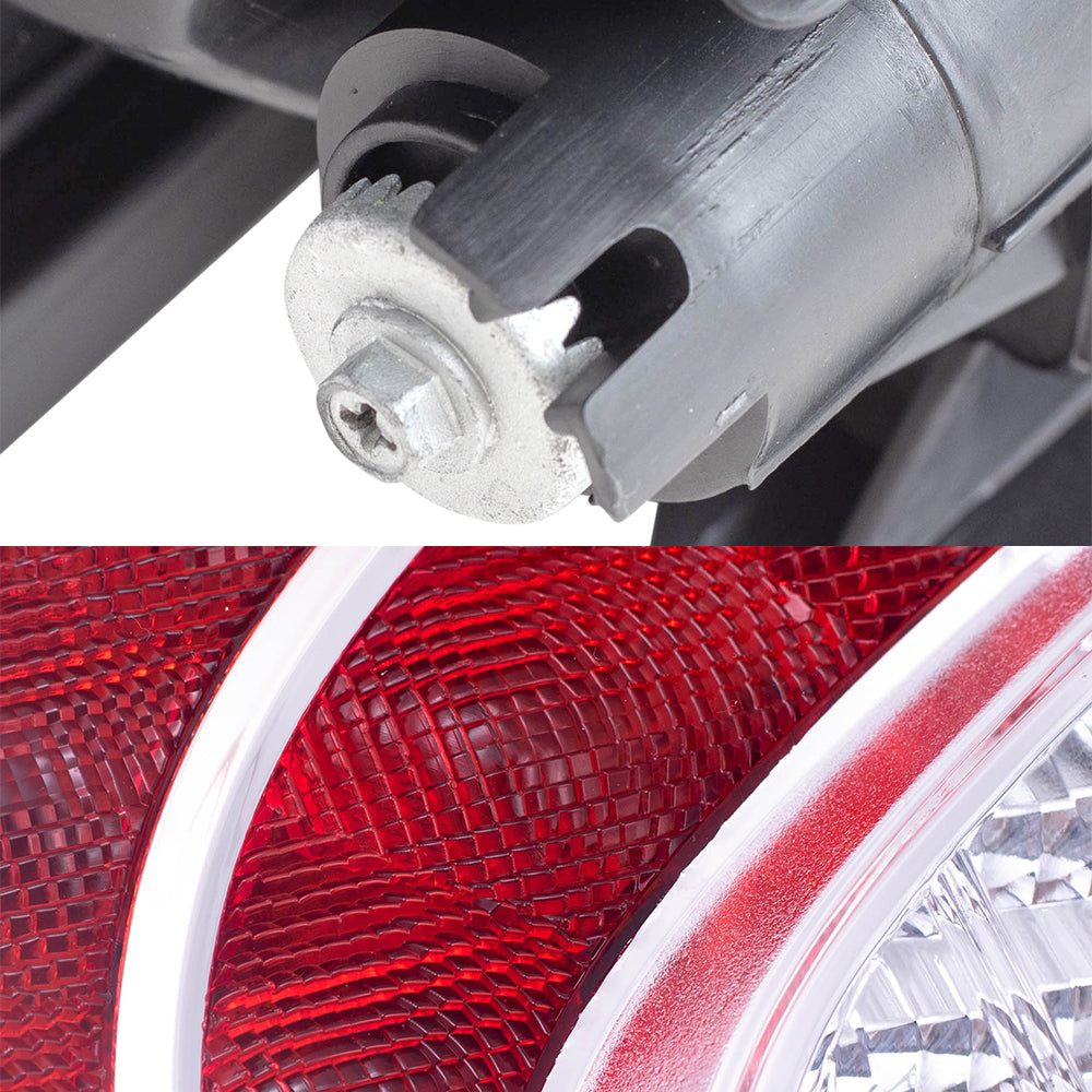 Brock Replacement Driver and Passenger Side Halogen Combination Headlight Assemblies and Tail Light Assemblies 4 Piece Set Compatible with 2012-2015 Prius